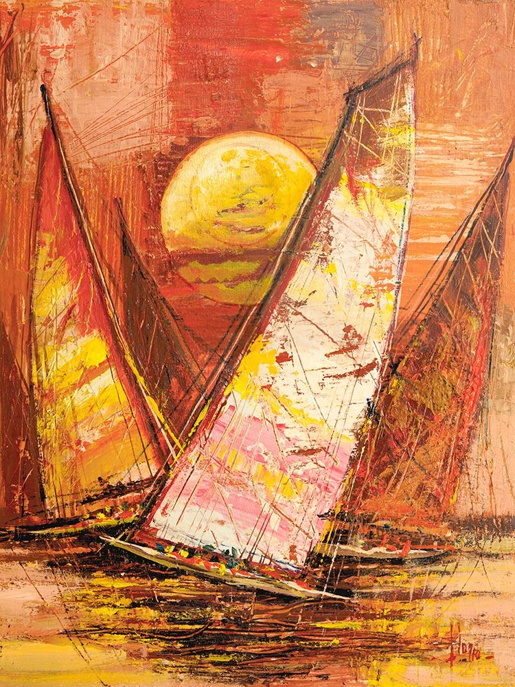 Regata al tramonto II art print by Luigi Florio for $57.95 CAD
