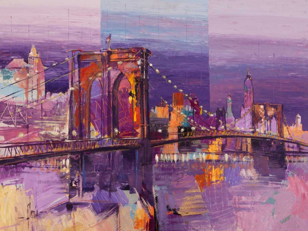 Brooklyn Bridge art print by Luigi Florio for $57.95 CAD