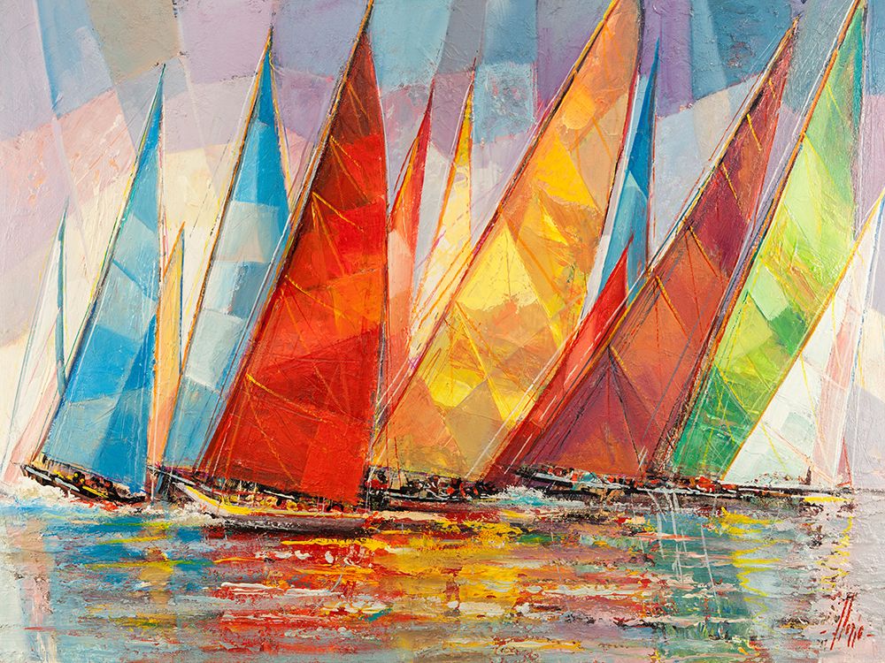 Regata estiva art print by Luigi Florio for $57.95 CAD