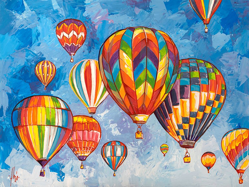 Parata di mongolfiere art print by Luigi Florio for $57.95 CAD