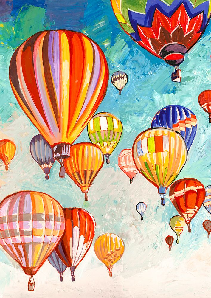 Danza di mongolfiere (detail) art print by Luigi Florio for $57.95 CAD