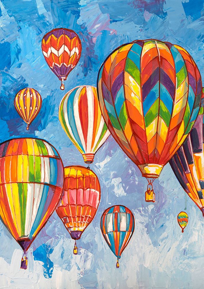 Parata di mongolfiere (detail) art print by Luigi Florio for $57.95 CAD