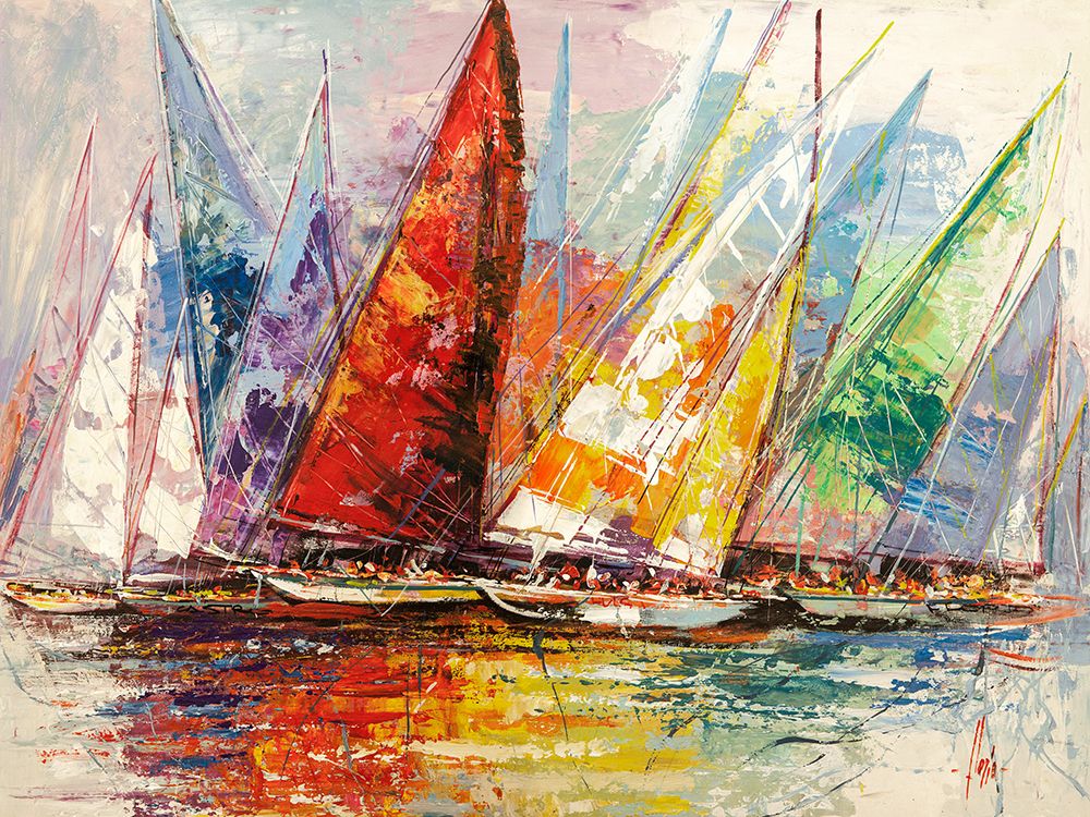 Caleidoscopio di vele art print by Luigi Florio for $57.95 CAD