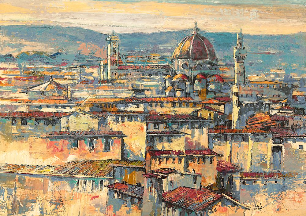 Sole su Firenze art print by Luigi Florio for $57.95 CAD