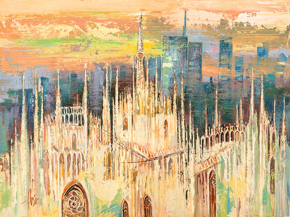 Tramonto su Milano art print by Luigi Florio for $57.95 CAD