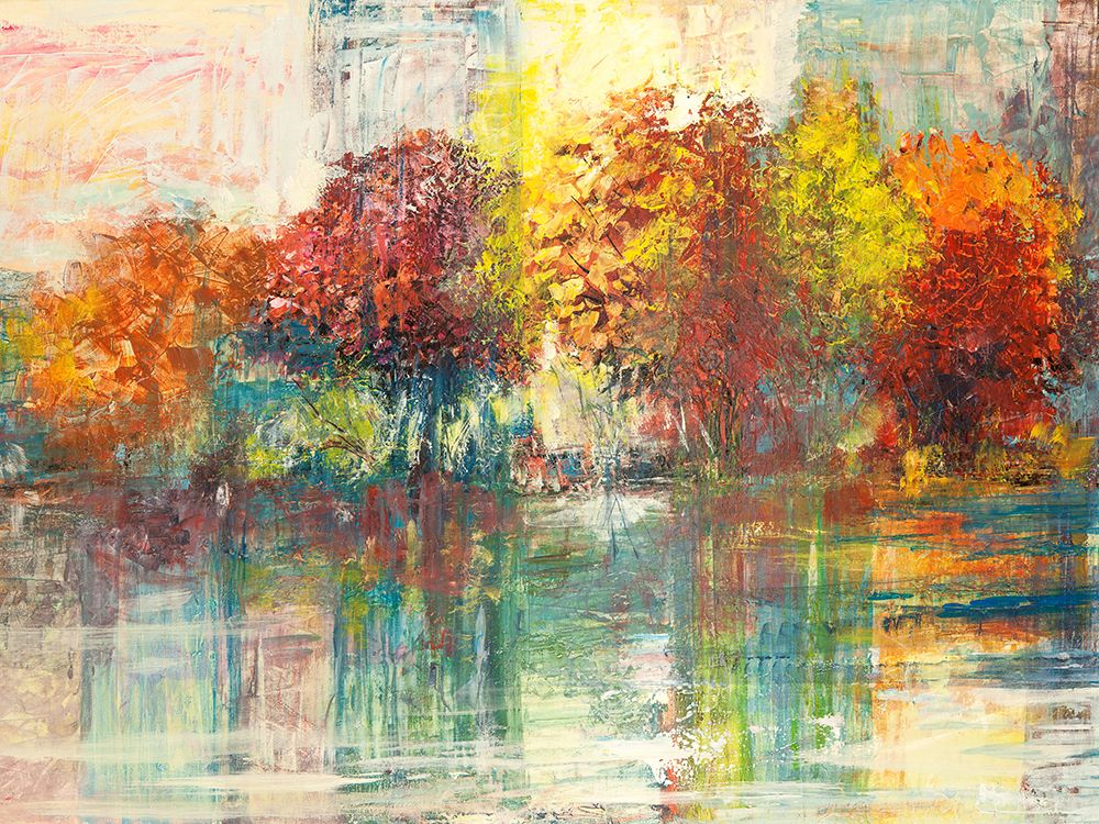 Central Park Reflections (detail) art print by Luigi Florio for $57.95 CAD