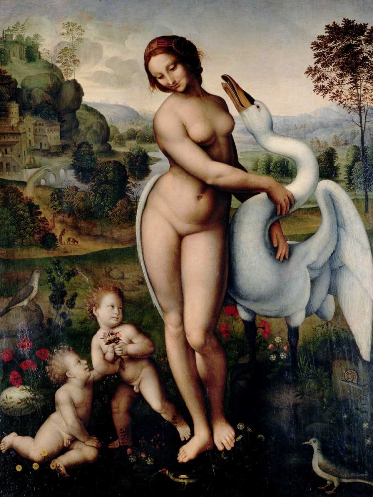 Leda and the Swan art print by After Leonardo Da Vinci for $57.95 CAD