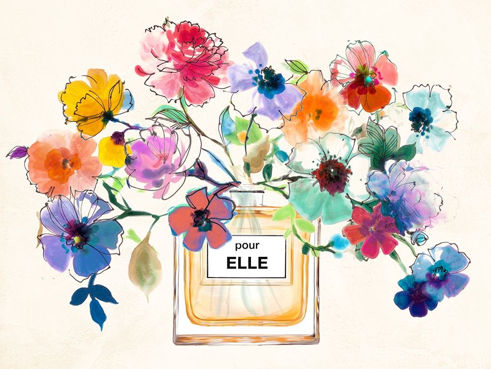Perfume Bouquet art print by Michelle Clair for $57.95 CAD