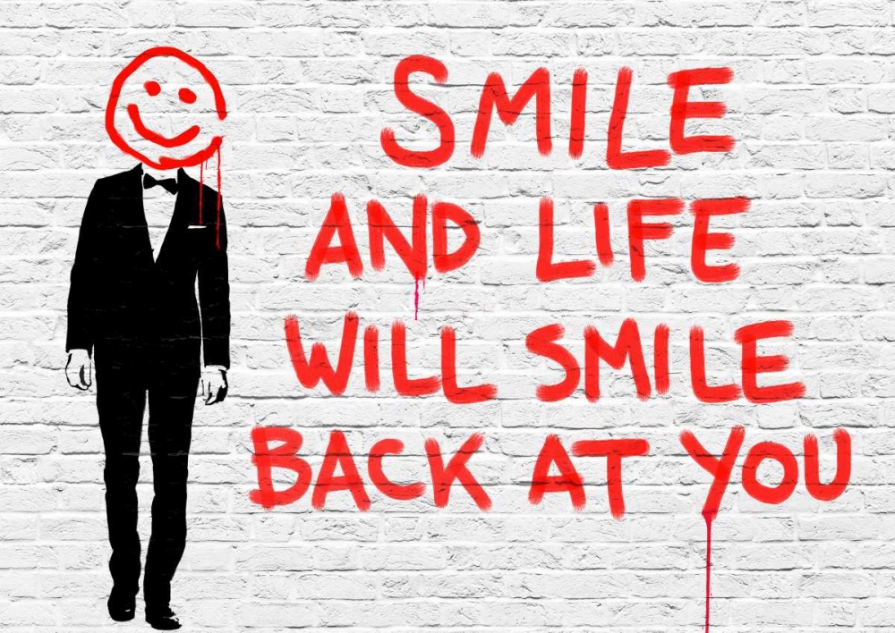 Smile art print by Masterfunk collective for $57.95 CAD