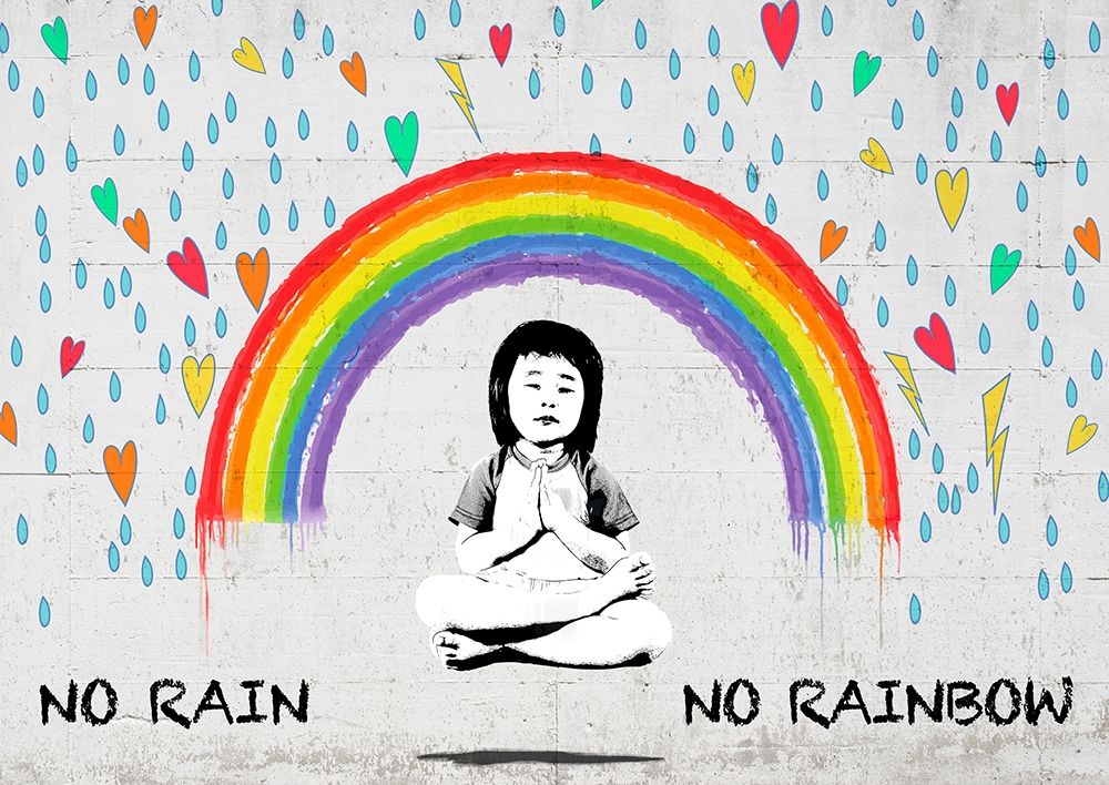 No Rain No Rainbow art print by Masterfunk Collective for $57.95 CAD