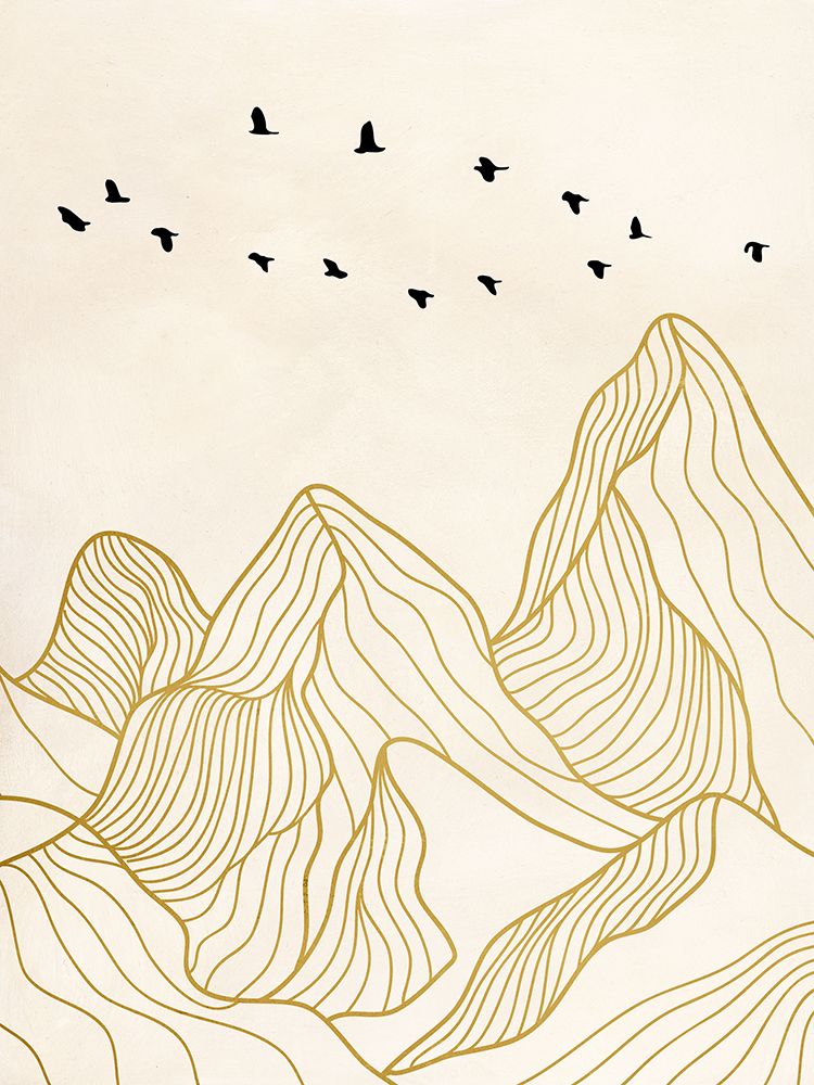 Sunset on the Mountains II art print by Miko Sayaka for $57.95 CAD