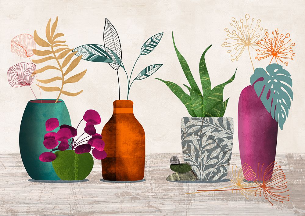 Modern Ikebana art print by Sayaka Miko for $57.95 CAD