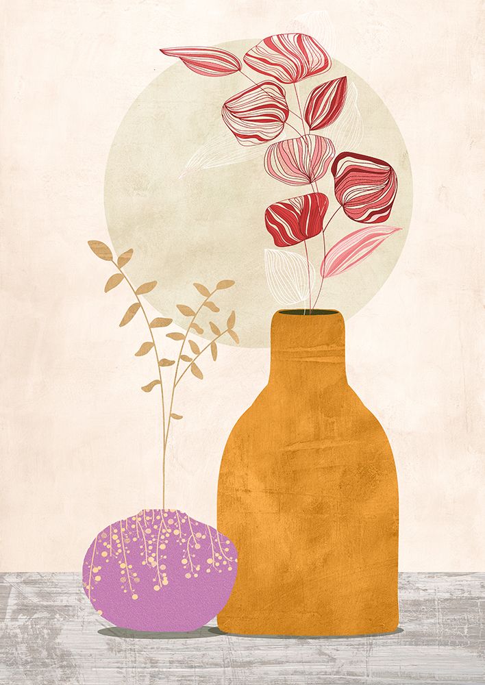 Modern Ikebana II art print by Sayaka Miko for $57.95 CAD