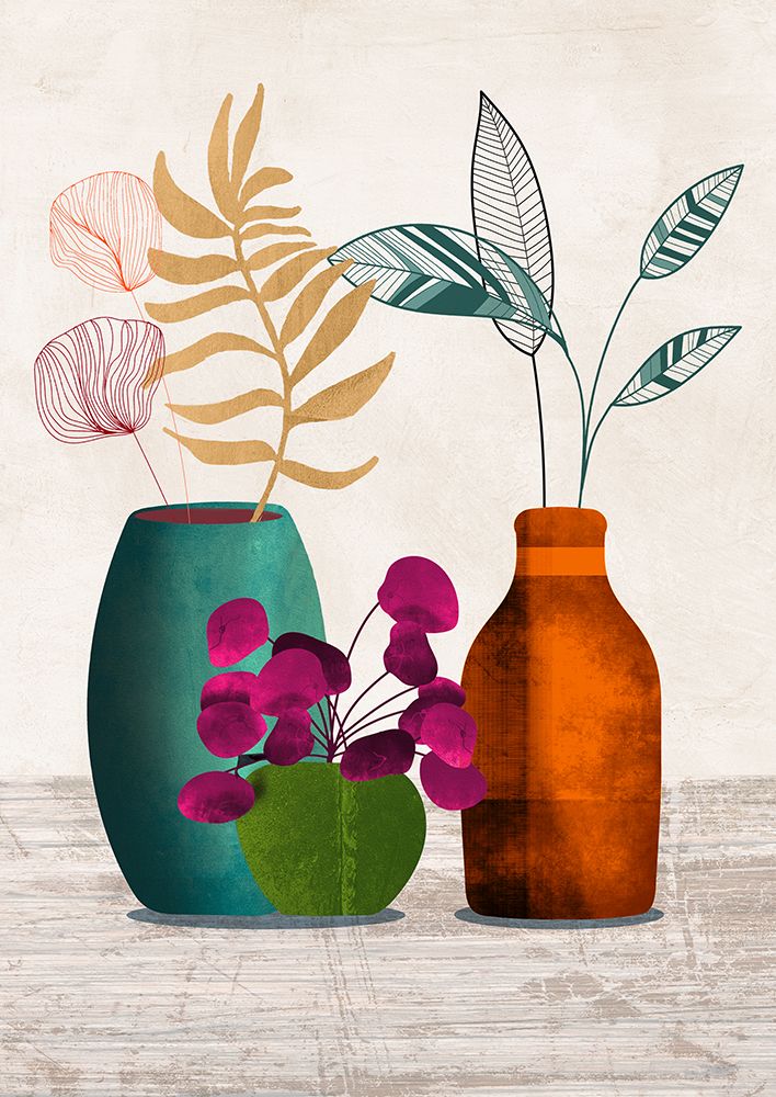 Modern Ikebana V art print by Sayaka Miko for $57.95 CAD