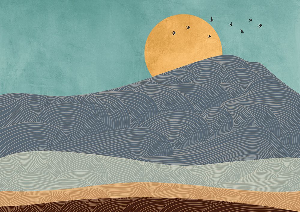 Golden Moon art print by Sayaka Miko for $57.95 CAD