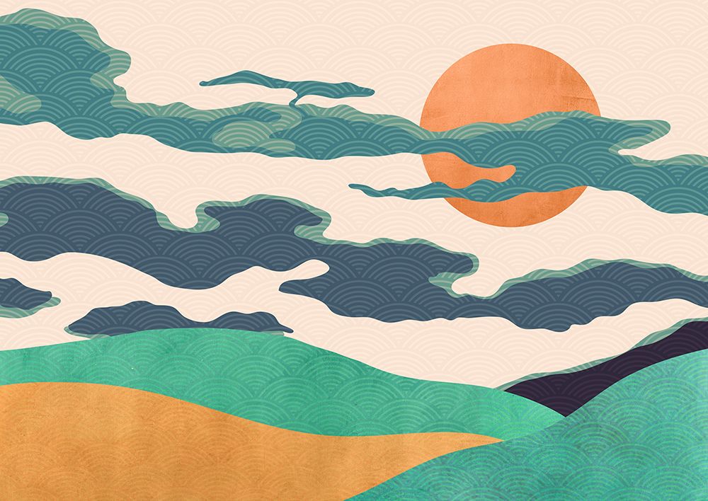 Of Clouds and Land art print by Sayaka Miko for $57.95 CAD