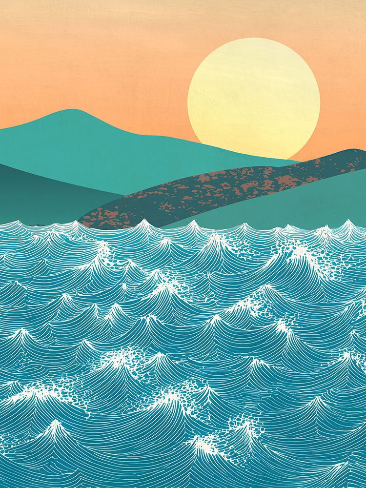 Waves (detail V) art print by Sayaka Miko for $57.95 CAD