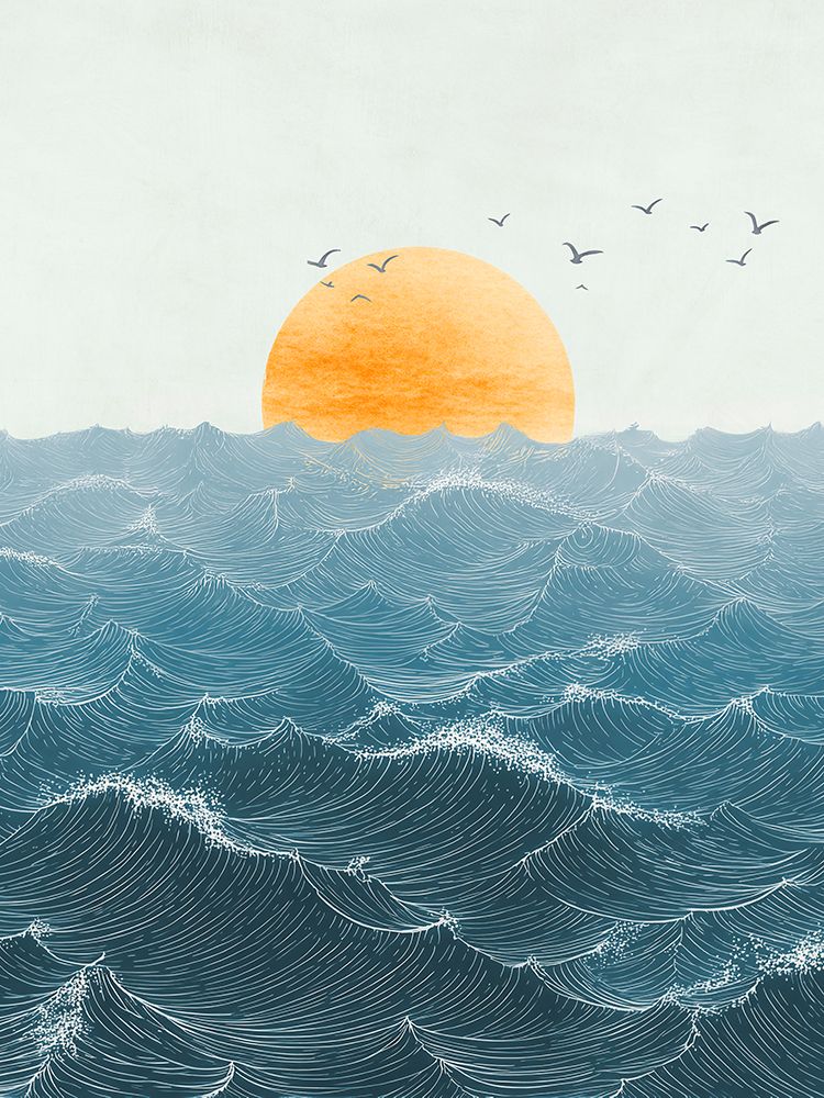 Misty Sea (detail V) art print by Sayaka Miko for $57.95 CAD