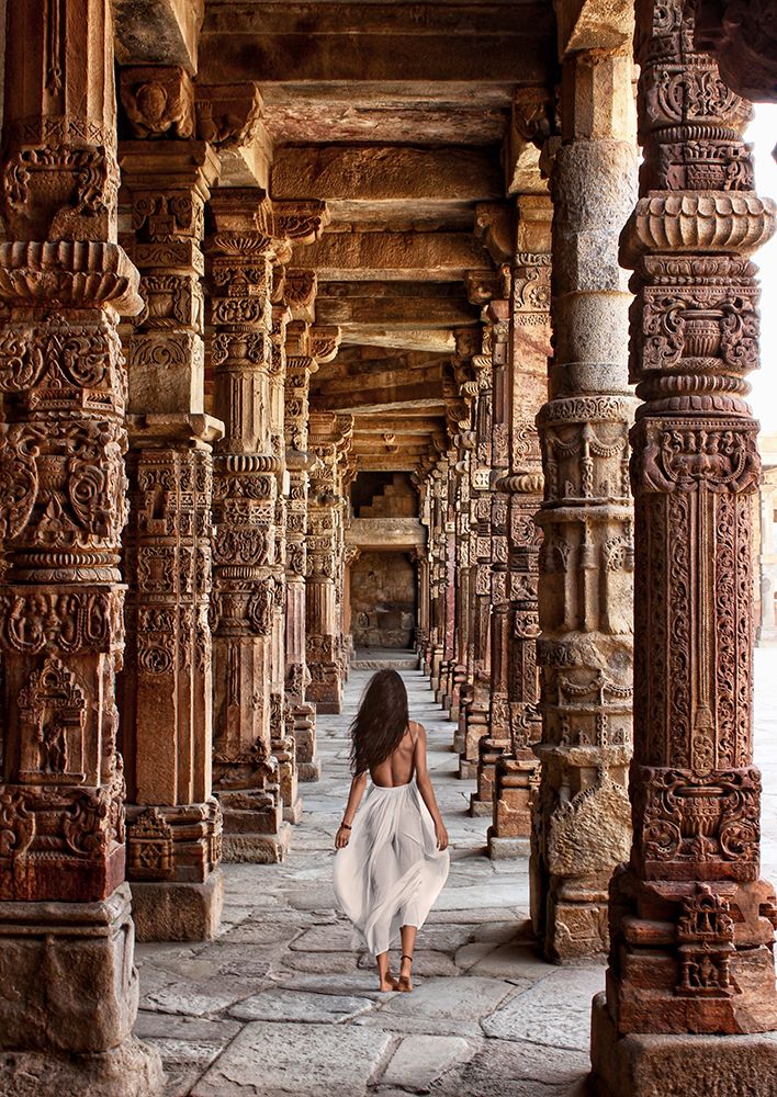 At the Temple-India art print by Marc Moreau for $57.95 CAD