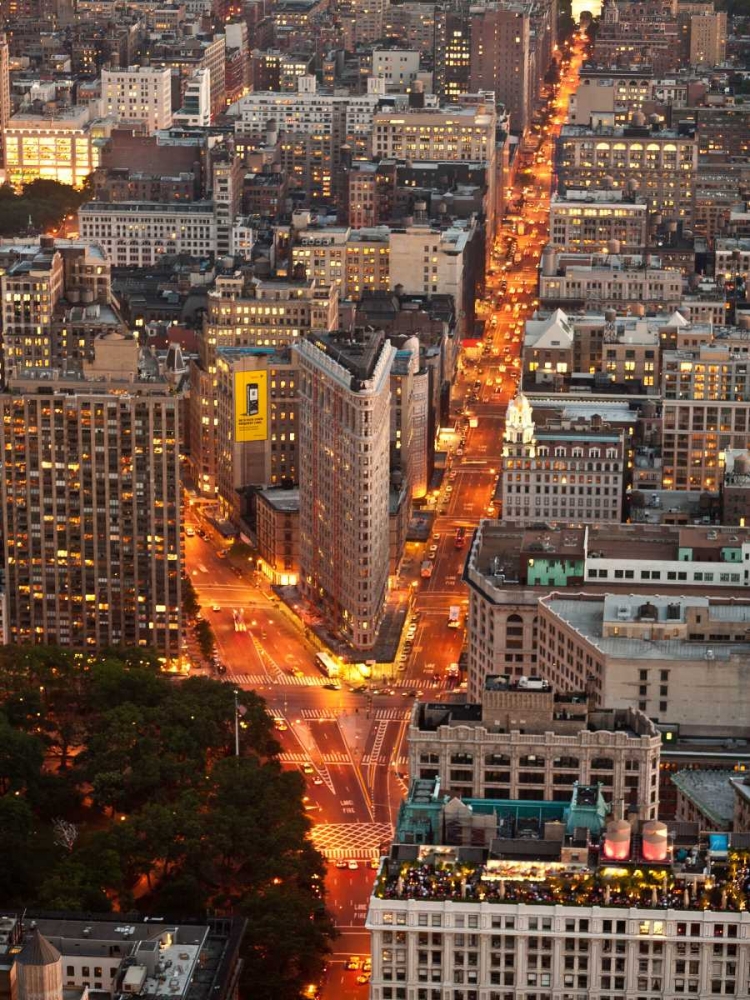 Aerial view of Flatiron Building, NYC art print by Michel Setboun for $57.95 CAD