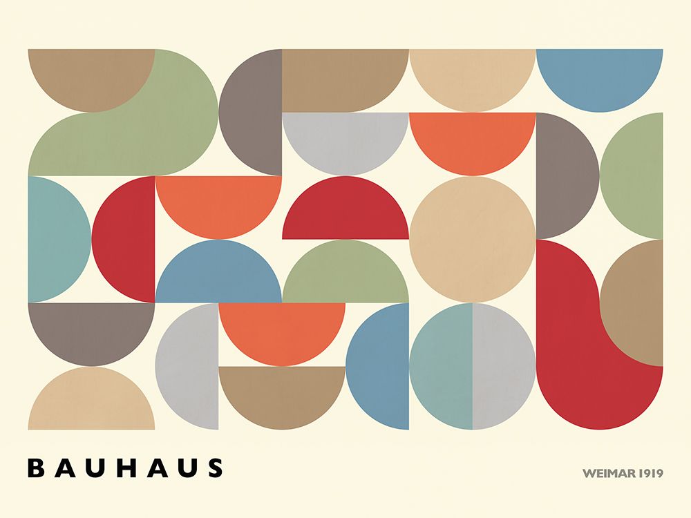 Hommage to Bauhaus II art print by Sandro Nava for $57.95 CAD