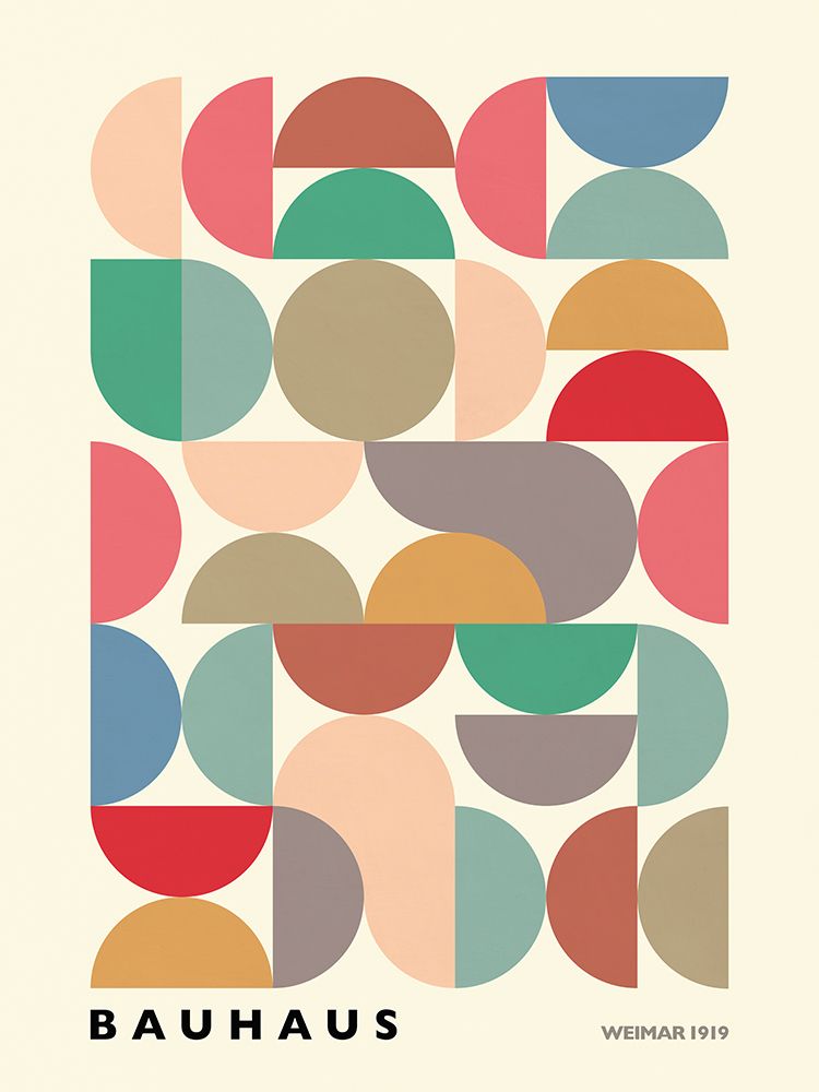 Hommage to Bauhaus III art print by Sandro Nava for $57.95 CAD