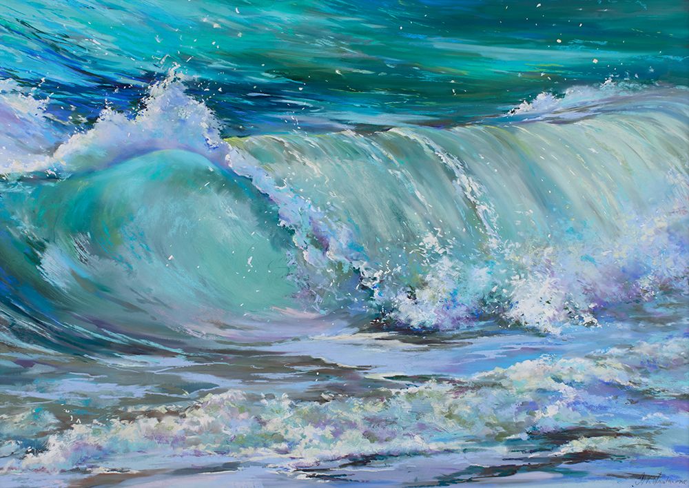 Aqua Wave art print by Nel Whatmore for $57.95 CAD