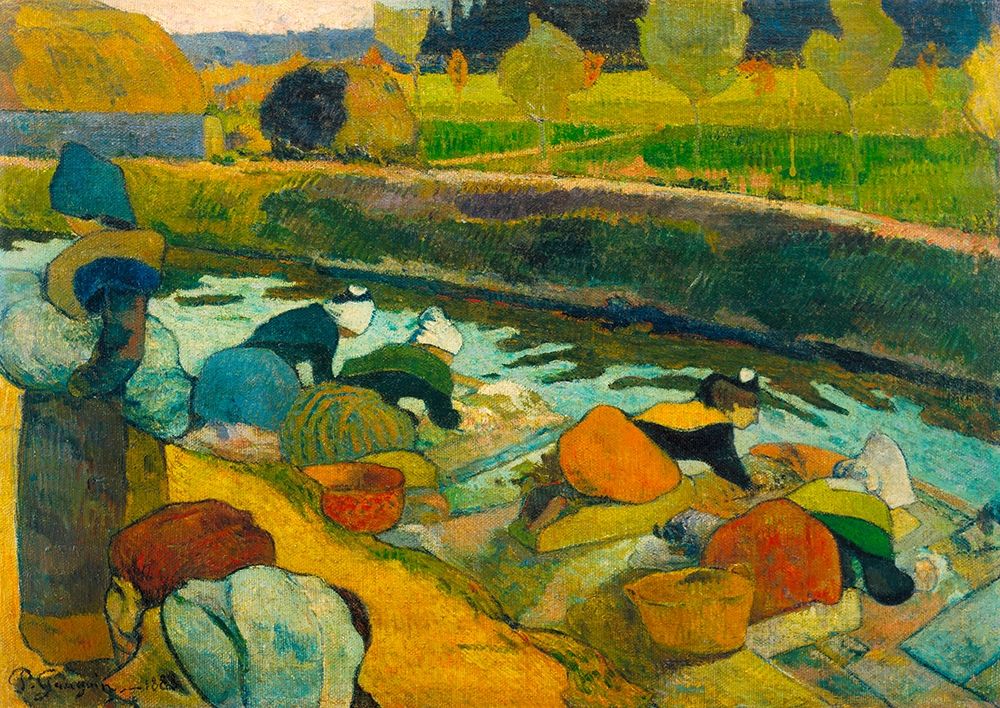 Washerwomen art print by Paul Gauguin for $57.95 CAD