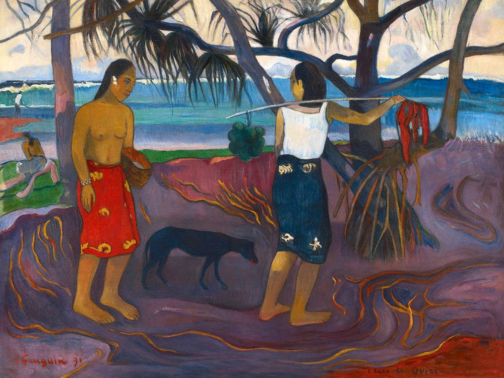 Under the Pandanus, 1891 art print by Paul Gauguin for $57.95 CAD