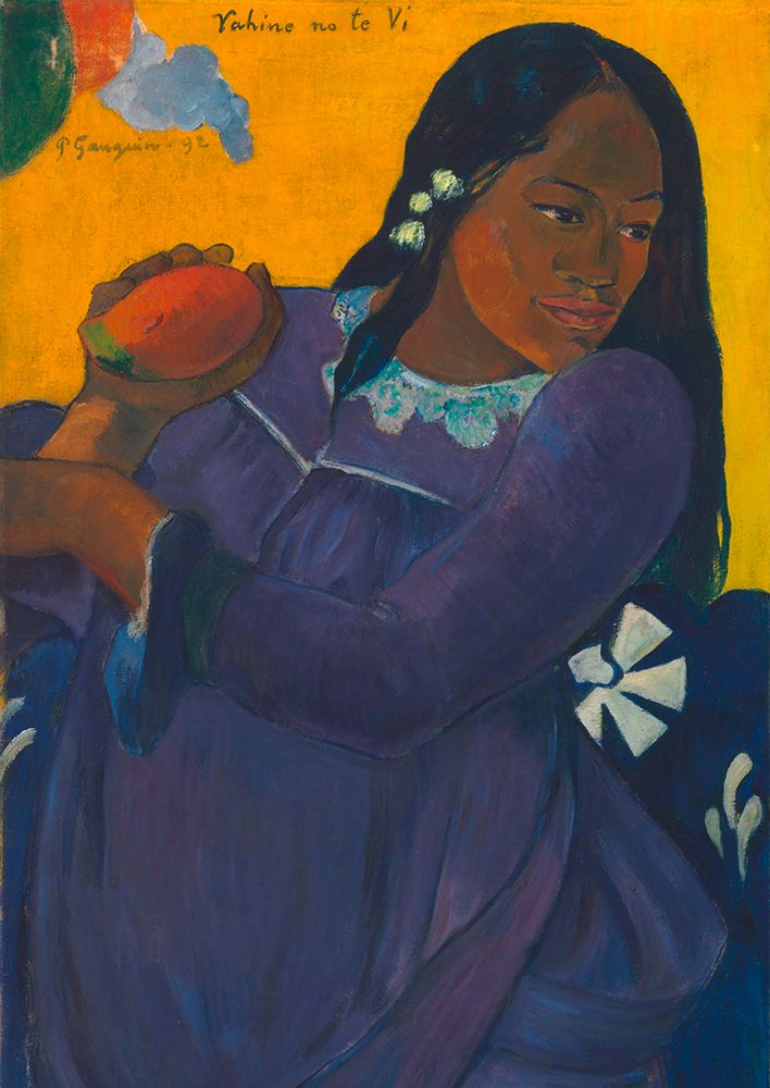 Vahine no te vi (Woman of the Mango), 1892 art print by Paul Gauguin for $57.95 CAD