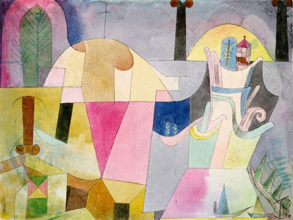 Black Columns in a Landscape art print by Paul Klee for $57.95 CAD