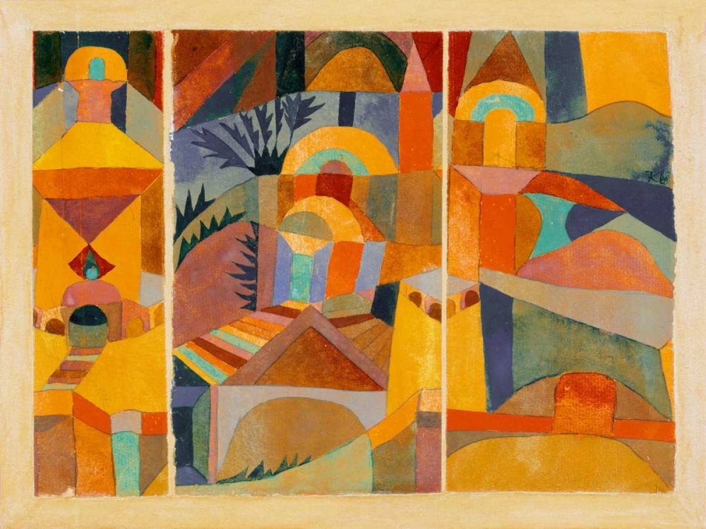 Temple Gardens art print by Paul Klee for $57.95 CAD