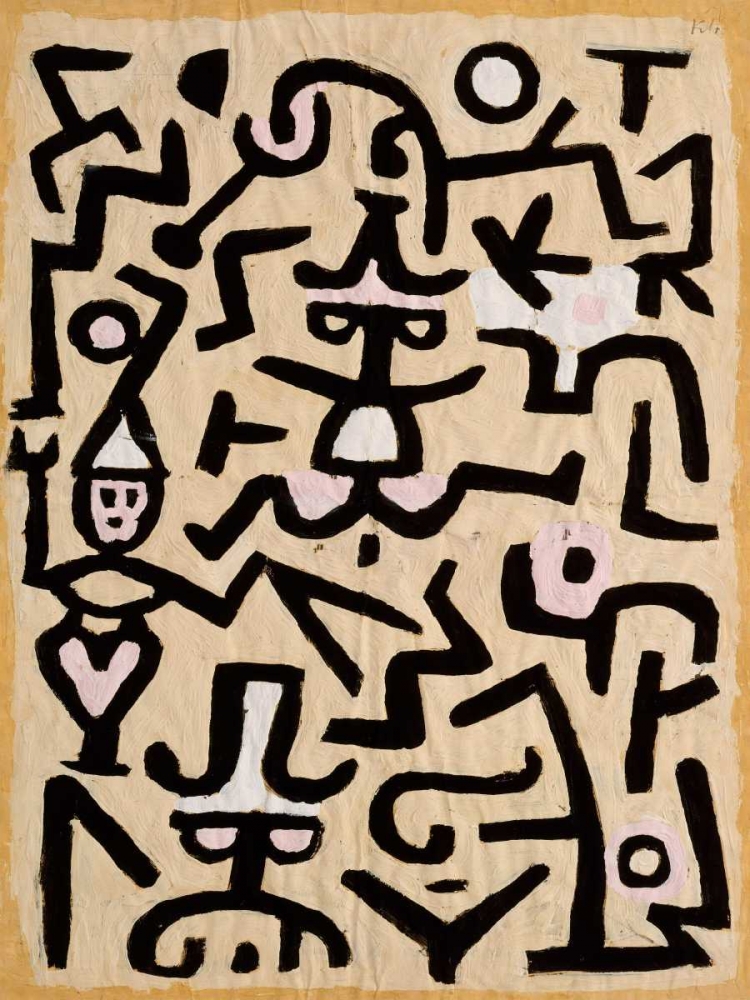 Comedians Handbill art print by Paul Klee for $57.95 CAD