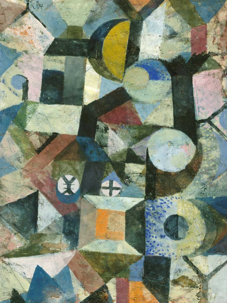 Composition with the Yellow Half-Moon and the Y art print by Paul Klee for $57.95 CAD