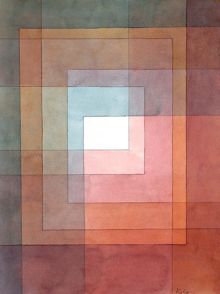 White Framed Polyphonically art print by Paul Klee for $57.95 CAD
