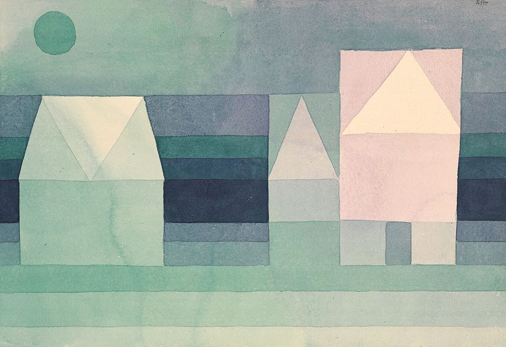 Three Houses art print by Paul Klee for $57.95 CAD