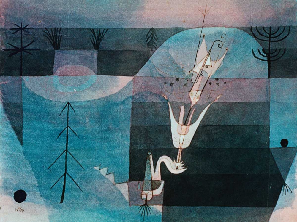 Wallflower (detail) art print by Paul Klee for $57.95 CAD