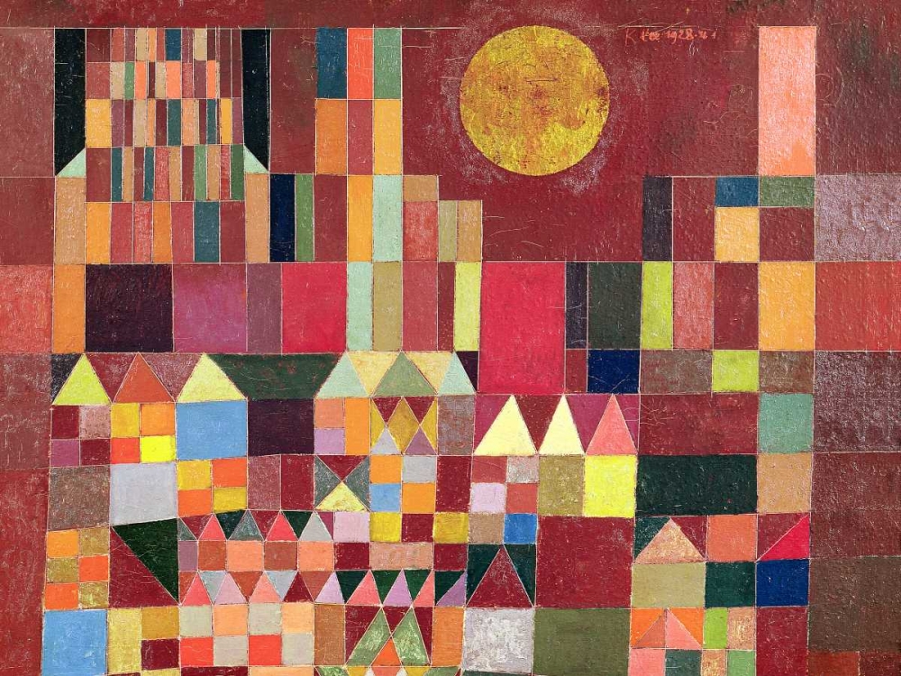 Castle and Sun (detail) by Paul Klee