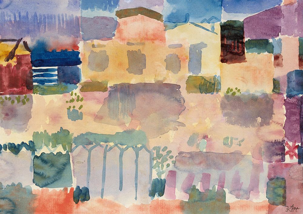 Garden in St. Germain - The European Quarter Near Tunis art print by Paul Klee for $57.95 CAD