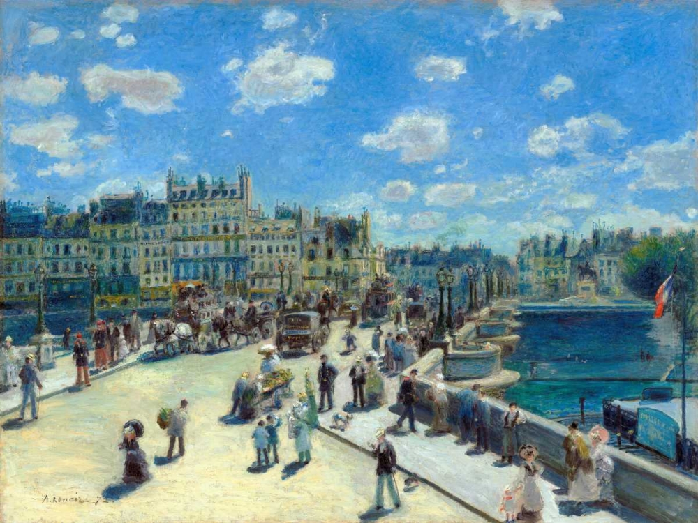 Pont Neuf Paris art print by Pierre-Auguste Renoir for $57.95 CAD