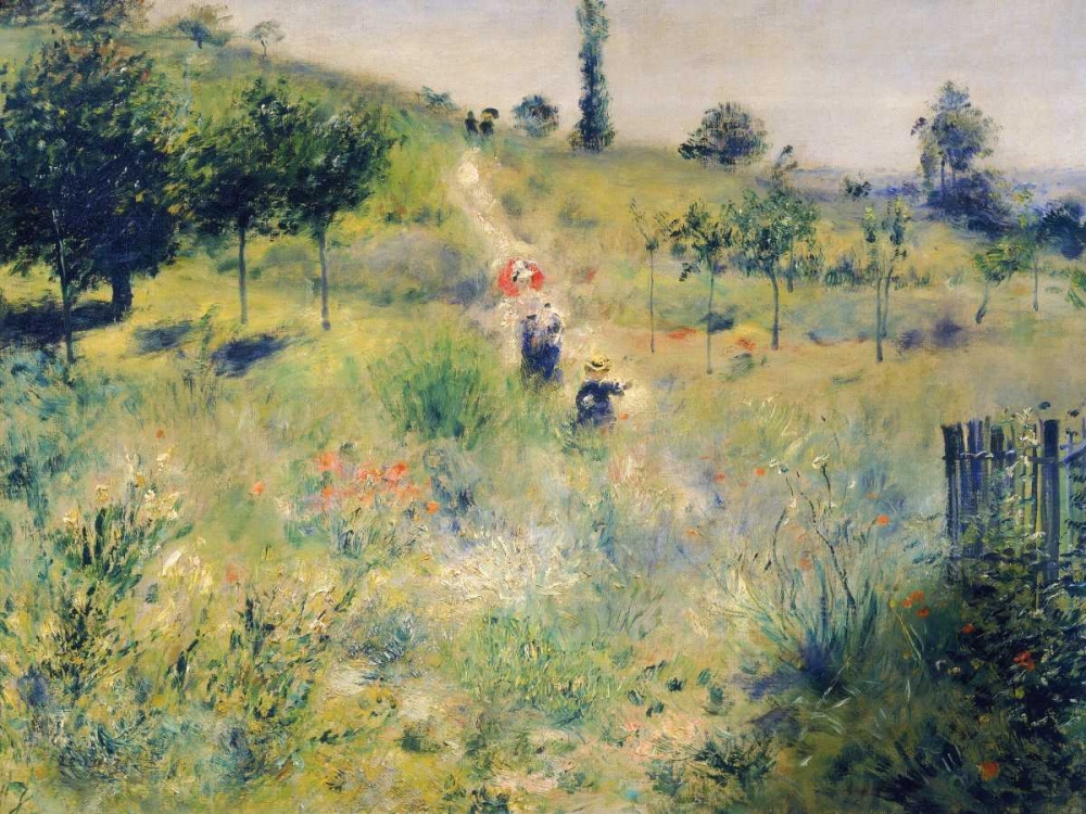 The path through the long grass art print by Pierre-Auguste Renoir for $57.95 CAD