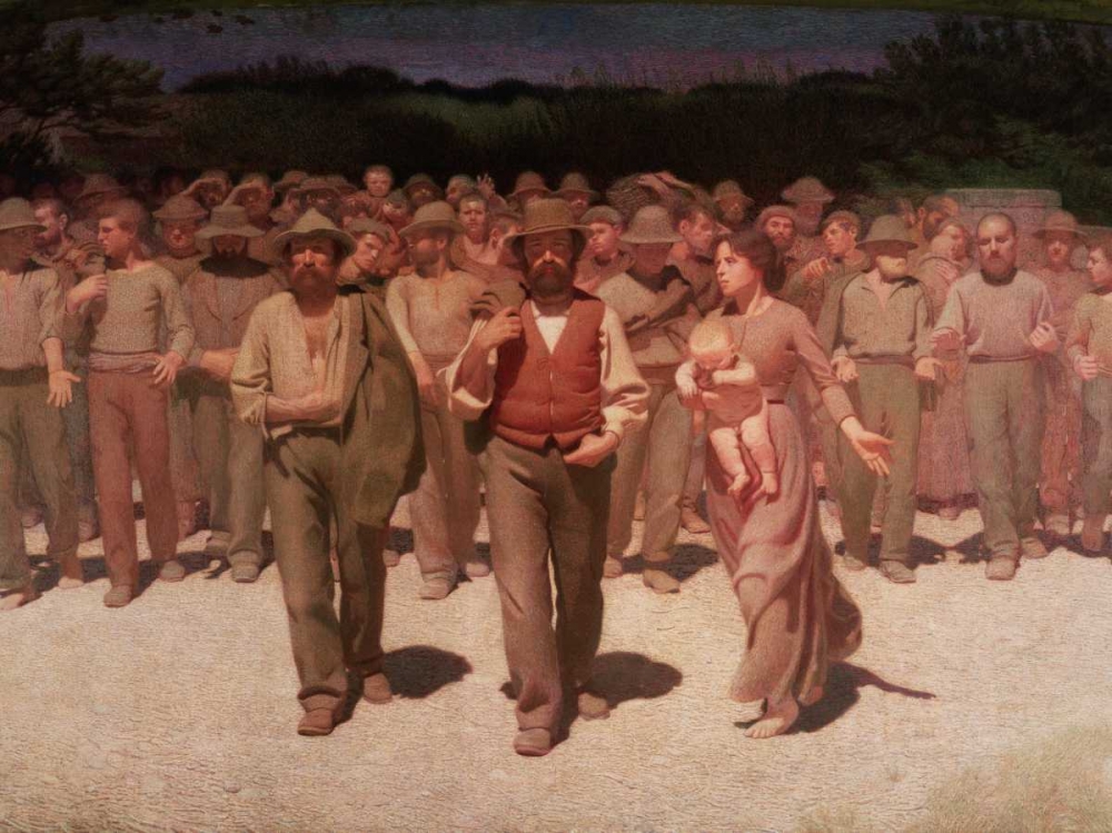 Il Quarto Stato art print by Giuseppe Pellizza da Volpedo for $57.95 CAD