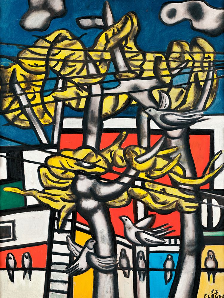 Uccelli sugli alberi, 1953 art print by Fernand Leger for $57.95 CAD