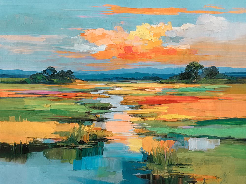 Joyful Countryside art print by Ron Polter for $57.95 CAD