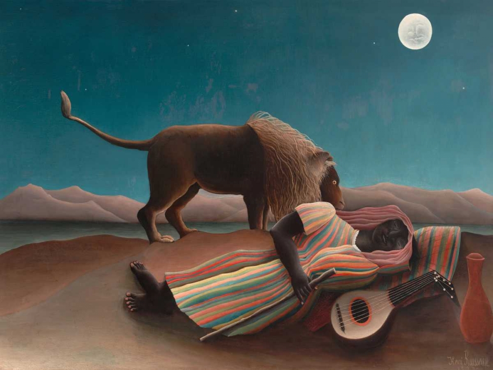 La Bohemienne endormie art print by Henri Rousseau for $57.95 CAD