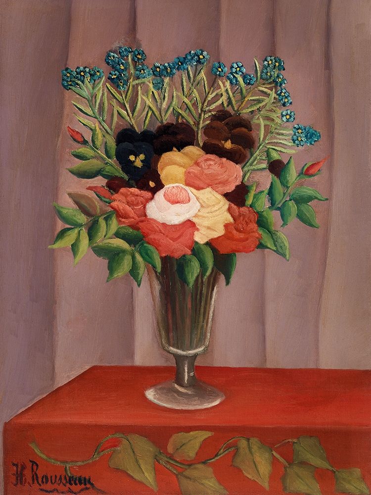 Bouquet of Flowers art print by Henri Rousseau for $57.95 CAD