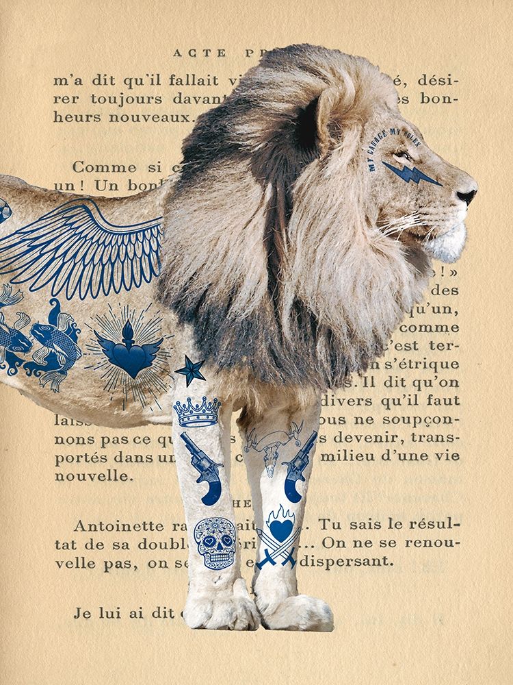 Tattooed Savannah II art print by Steven Hill for $57.95 CAD