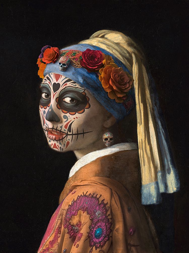 Calavera Girl art print by Steven Hill for $57.95 CAD