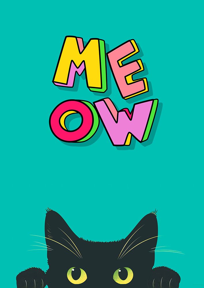 Meow art print by Steven Hill for $57.95 CAD