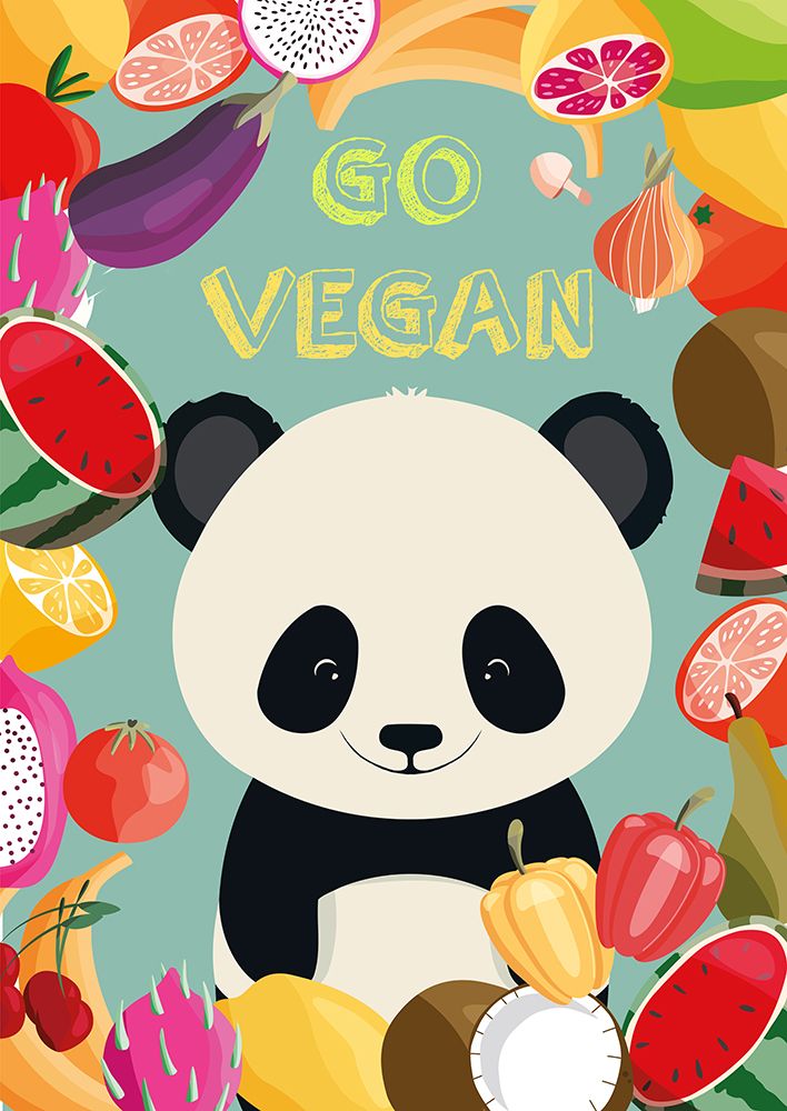 Go Vegan art print by Steven Hill for $57.95 CAD